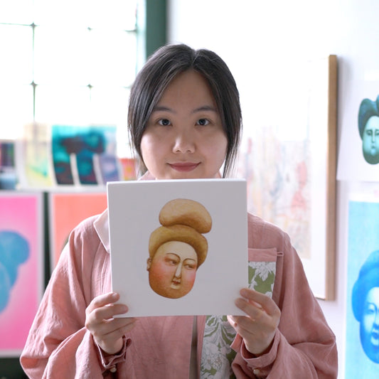 NO.7 The Blush Girl – Archival Fine Art Print (8x8")