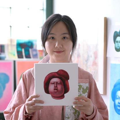 NO.12 The Worried Face – Archival Fine Art Print (8x8")