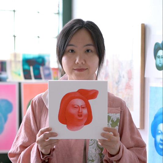 NO.18 The Crimson Bloom – Archival Fine Art Print (8x8")