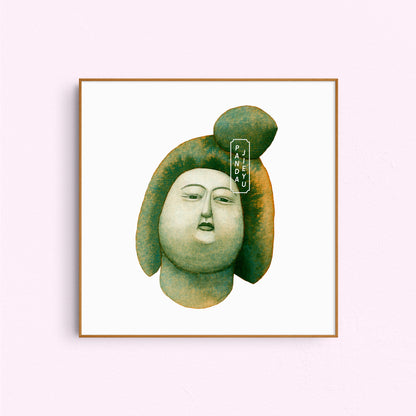 NO.3 The Hidden Statue – Archival Fine Art Print (8x8")