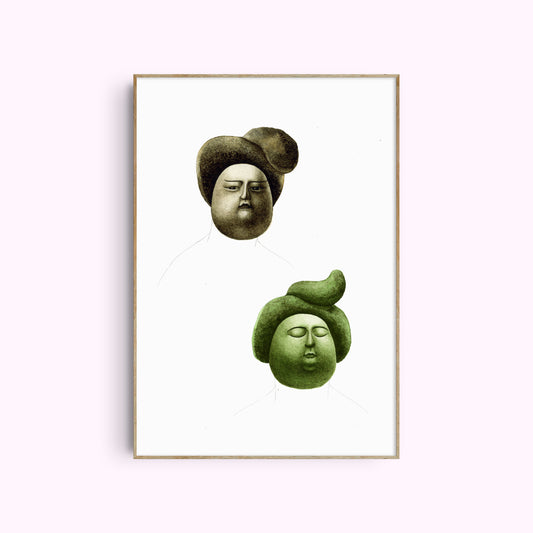 Original Artwork No.2 – The Green Duo