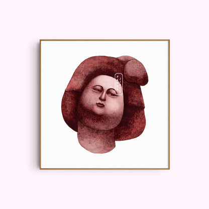 NO.10 The Girl Behind Palace Walls – Archival Fine Art Print (8x8")