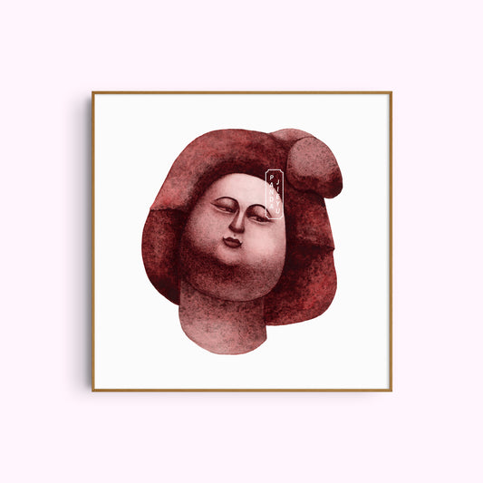 NO.10 The Girl Behind Palace Walls – Archival Fine Art Print (8x8")