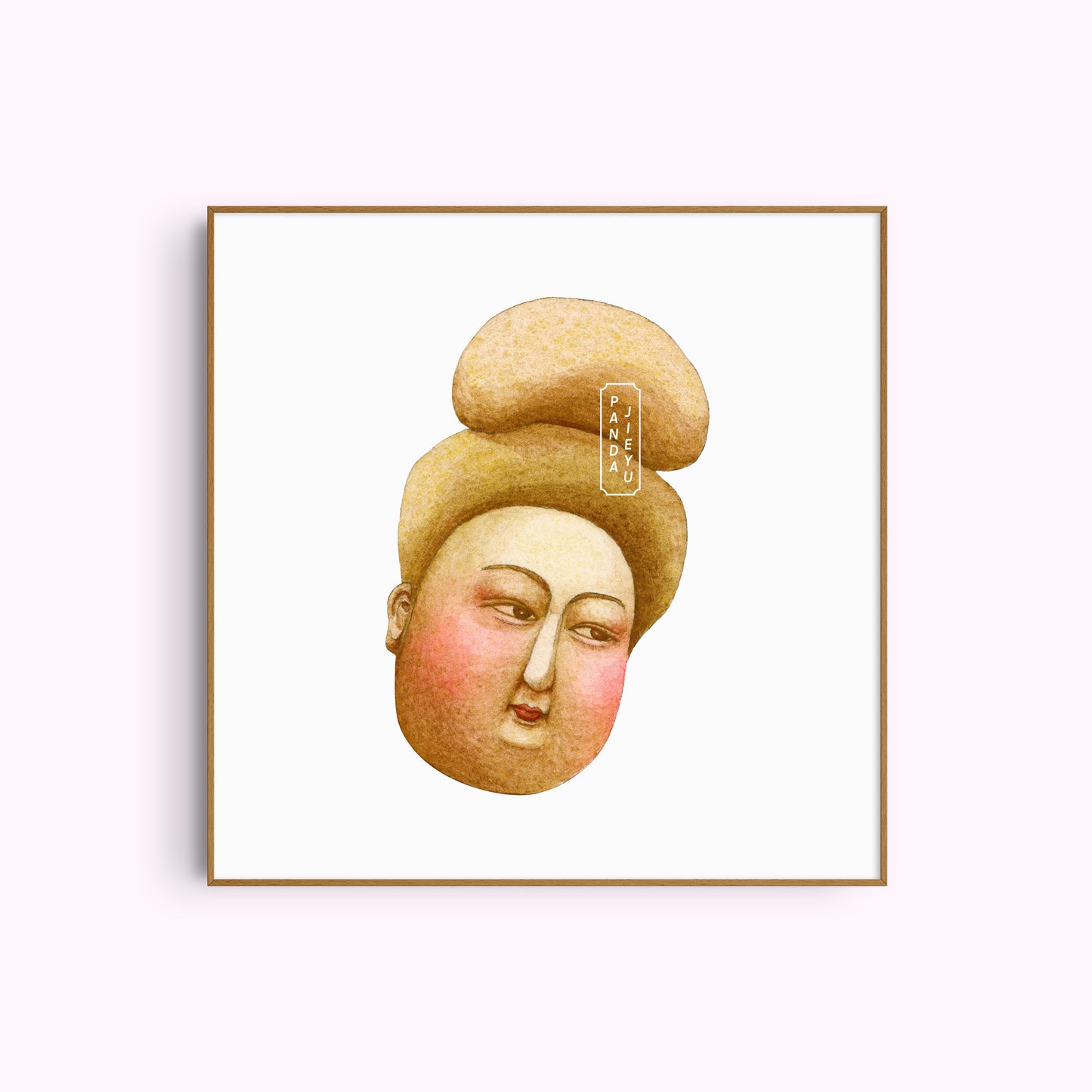 NO.7 The Blush Girl – Archival Fine Art Print (8x8")