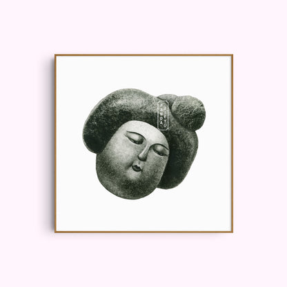 NO.4 The Stone Carver – Archival Fine Art Print (8x8")