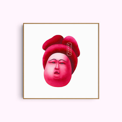 NO.17 The Rose Muse – Archival Fine Art Print (8x8")