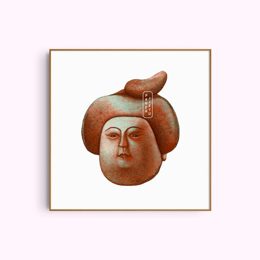 NO.21 The Bronze Lady – Archival Fine Art Print (8x8")